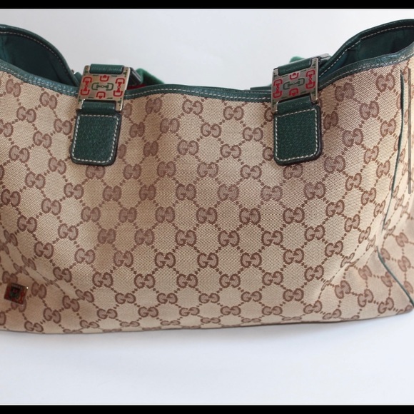 Gucci Shoulder Bag Web Monogram GG Tote - Picture 4 of 15